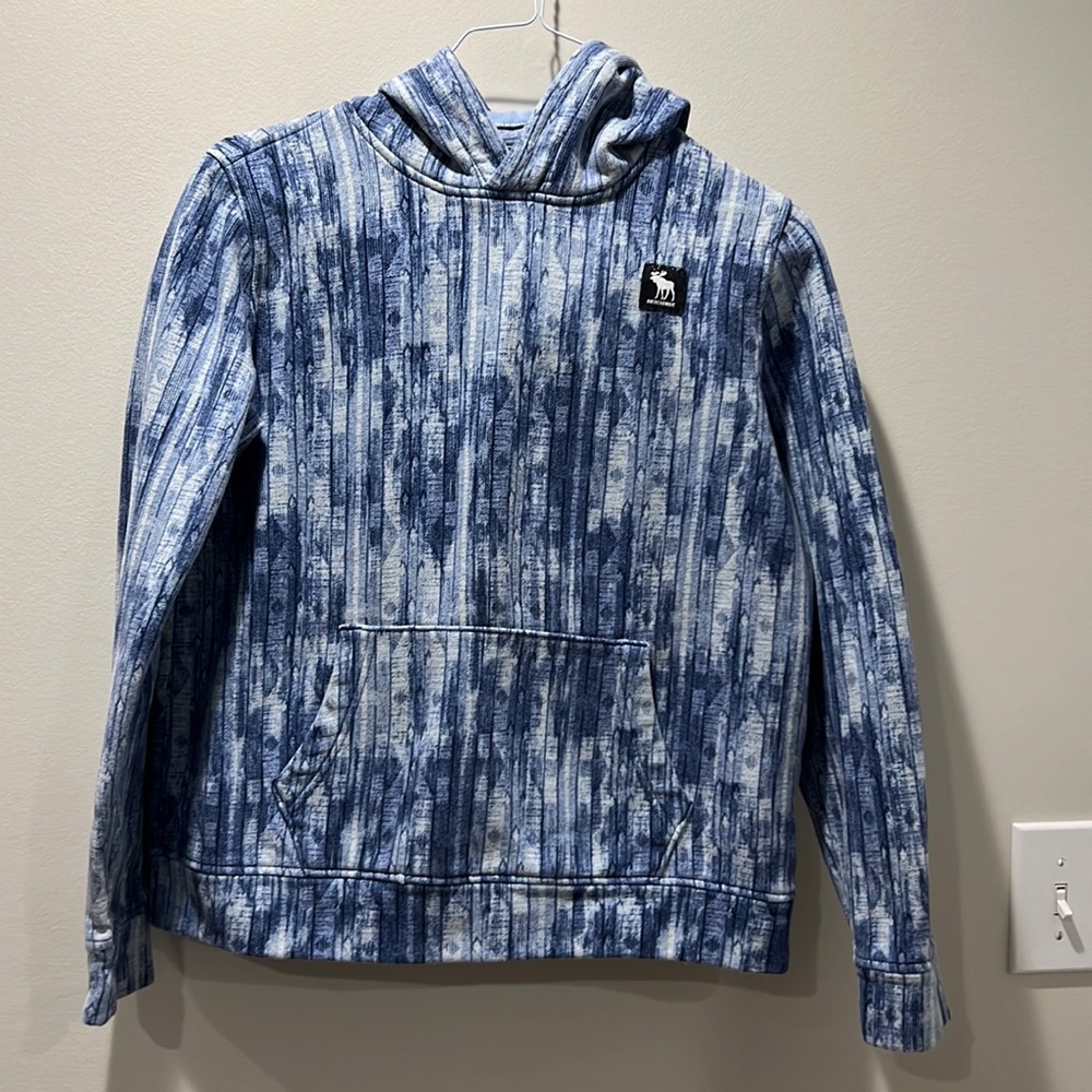 Abercrombie kids, boys blue print, hoodie